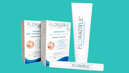 Floradyle（フロラダイル）リフィル用ホワイトニングジェル ＆歯磨き粉セット